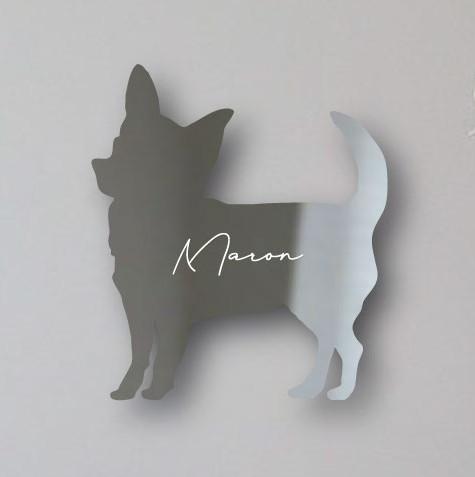 チワワスムース_オリジナルペットシルエットシェイプミラー鏡_犬グッズ_名入れ_PET-TEP_ENT_078_1011枚目の画像