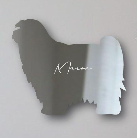 チベタンテリア_オリジナルペットシルエットシェイプミラー鏡_犬グッズ_名入れ_PET-TEP_ENT_074_2081枚目の画像