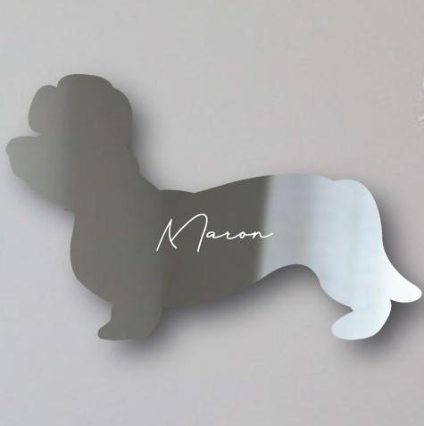 ダンディディンモントテリア_ペットシルエットシェイプミラー鏡_犬グッズ_名入れ_PET-TEP_ENT_070_2041枚目の画像