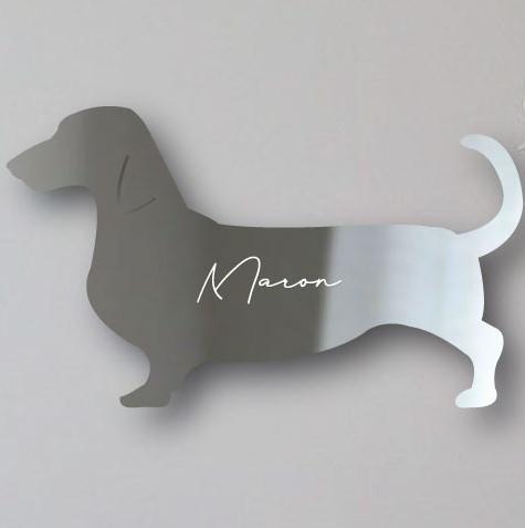スタンダードダックスフンド_ペットシルエットシェイプミラー鏡_犬グッズ_名入れ_PET-TEP_ENT_061_2641枚目の画像