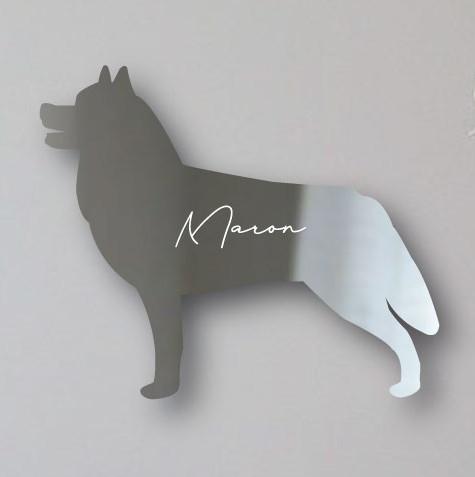 シベリアンハスキー_ペットシルエットシェイプミラー鏡_犬グッズ_名入れ_PET-TEP_ENT_050_1291枚目の画像