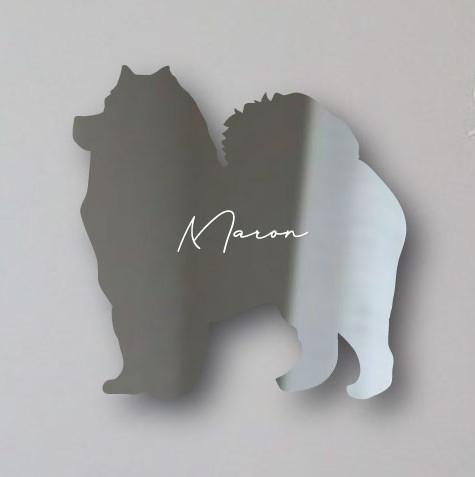 サモエド_オリジナルペットシルエットシェイプミラー鏡_犬グッズ_名入れ_PET-TEP_ENT_041_1261枚目の画像