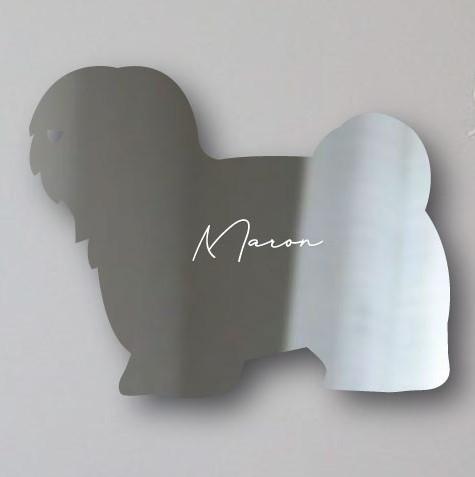 コトンドテュレアール_ペットシルエットシェイプミラー鏡_犬グッズ_名入れ_PET-TEP_ENT_039_1901枚目の画像