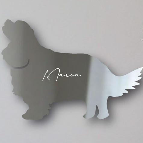 キャバリアキングチャールズスパニエル_ペットシェイプミラー鏡_犬グッズ_名入れ_PET-TEP_ENT_029_1231枚目の画像