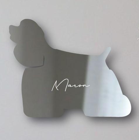 アメリカンコッカースパニエル_ペットシルエットシェイプミラー鏡_犬_名入れ_PET-TEP_ENT_009_1151枚目の画像