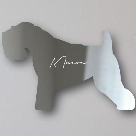 アイリッシュソフトコーテッドウィートンテリア_シェイプミラー鏡_犬_名入れ_PET-TEP_ENT_003_1711枚目の画像