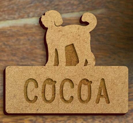 ラブラドゥードル_オリジナルペットシルエット木札/木製名札_犬グッズ_名入れ_PET-TEP_ENT_157_2561枚目の画像