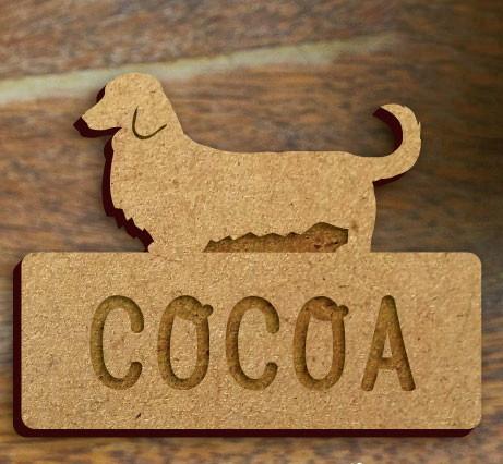 ミニチュアダックスフンドロングコート_ペット木札/木製名札_犬グッズ_名入れ_PET-TEP_ENT_148_1631枚目の画像