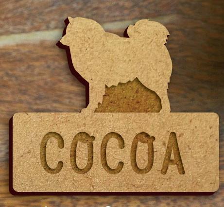 日本スピッツ_オリジナルペットシルエット木札/木製名札_犬グッズ_名入れ_PET-TEP_ENT_091_1441枚目の画像