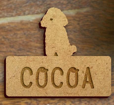 トイプードルおすわり_ペットシルエット木札/木製名札_犬グッズ_名入れ_PET-TEP_ENT_085_1411枚目の画像