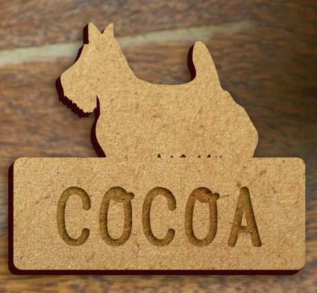 スコティッシュテリア_ペットシルエット木札/木製名札_犬グッズ_名入れ_PET-TEP_ENT_059_1331枚目の画像