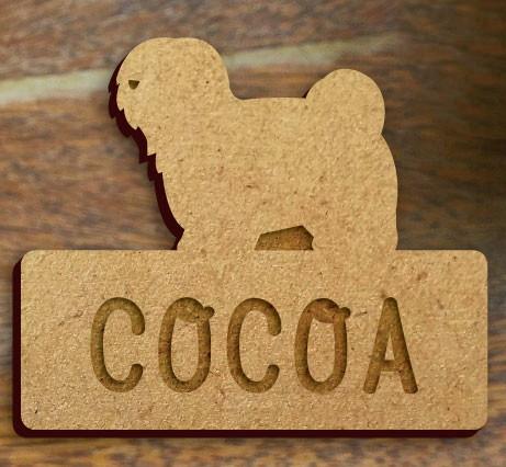 コトンドテュレアール_ペットシルエット木札/木製名札_犬グッズ_名入れ_PET-TEP_ENT_039_1901枚目の画像