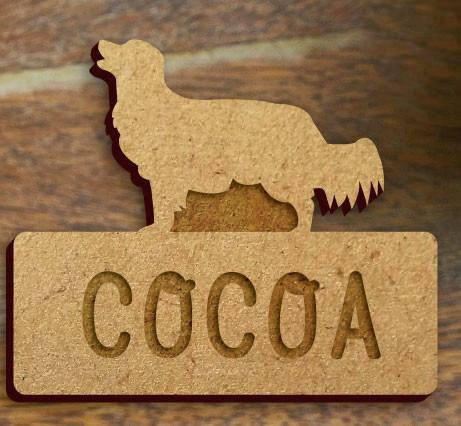 コーイケルホンディエ_ペットシルエット木札/木製名札_犬グッズ_名入れ_PET-TEP_ENT_036_1891枚目の画像