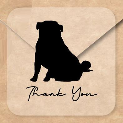 パグおすわり_オリジナルペットシルエットお名前シール_犬グッズ_名入れ_PET-TEP_ENT_099_1471枚目の画像