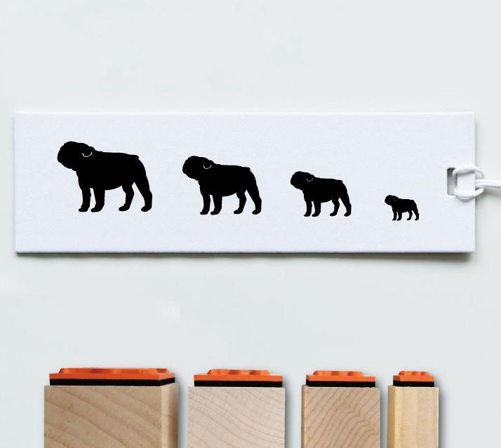 ブルドッグ_オリジナルペットシルエットスタンプセット_犬グッズ_名入れ_PET-TEP_ENT_117_1531枚目の画像