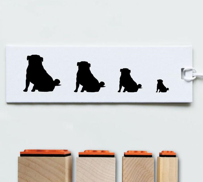 パグおすわり_オリジナルペットシルエットスタンプセット_犬グッズ_名入れ_PET-TEP_ENT_099_1471枚目の画像