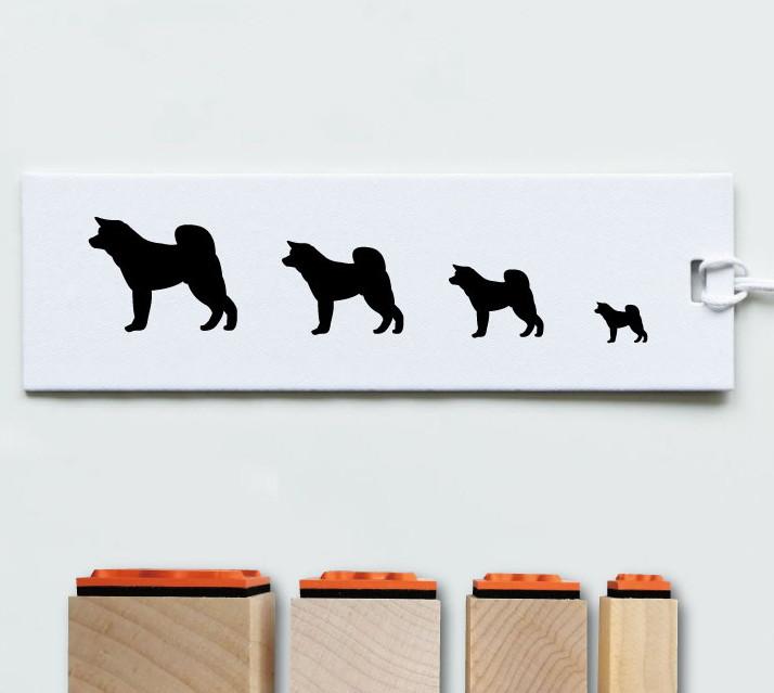 秋田犬_オリジナルペットシルエットスタンプセット_犬グッズ_名入れ_PET-TEP_ENT_005_1131枚目の画像
