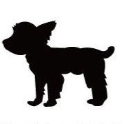 ヨークシャテリアパピーカット_シルエットカートプレート_犬グッズ_名入れ_PET-TEP_ENT_153_166 | 2枚目