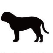 ボルドーマスティフ_ペットシルエットカートプレート_犬グッズ_名入れ_PET-TEP_ENT_137_243 | 2枚目