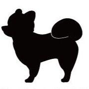 ポメラニアン柴犬カット_ペットシルエットカートプレート_犬グッズ_名入れ_PET-TEP_ENT_134_259 | 2枚目