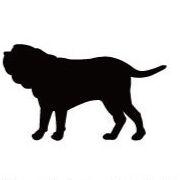 ナポリタンマスティフ_ペットシルエットカートプレート_犬グッズ_名入れ_PET-TEP_ENT_089_214 | 2枚目