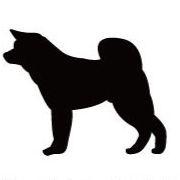 秋田犬_オリジナルペットシルエットカートプレート_犬グッズ_名入れ_PET-TEP_ENT_005_113 | 2枚目